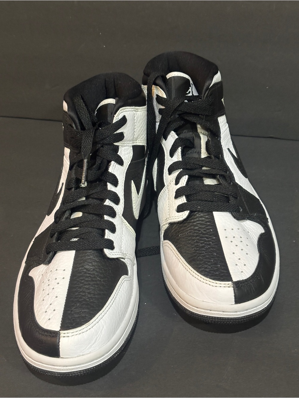 Nike Air Jordan 1 Mid SE Homage Split Black White DR0501-101 Women’s 10 NWOB